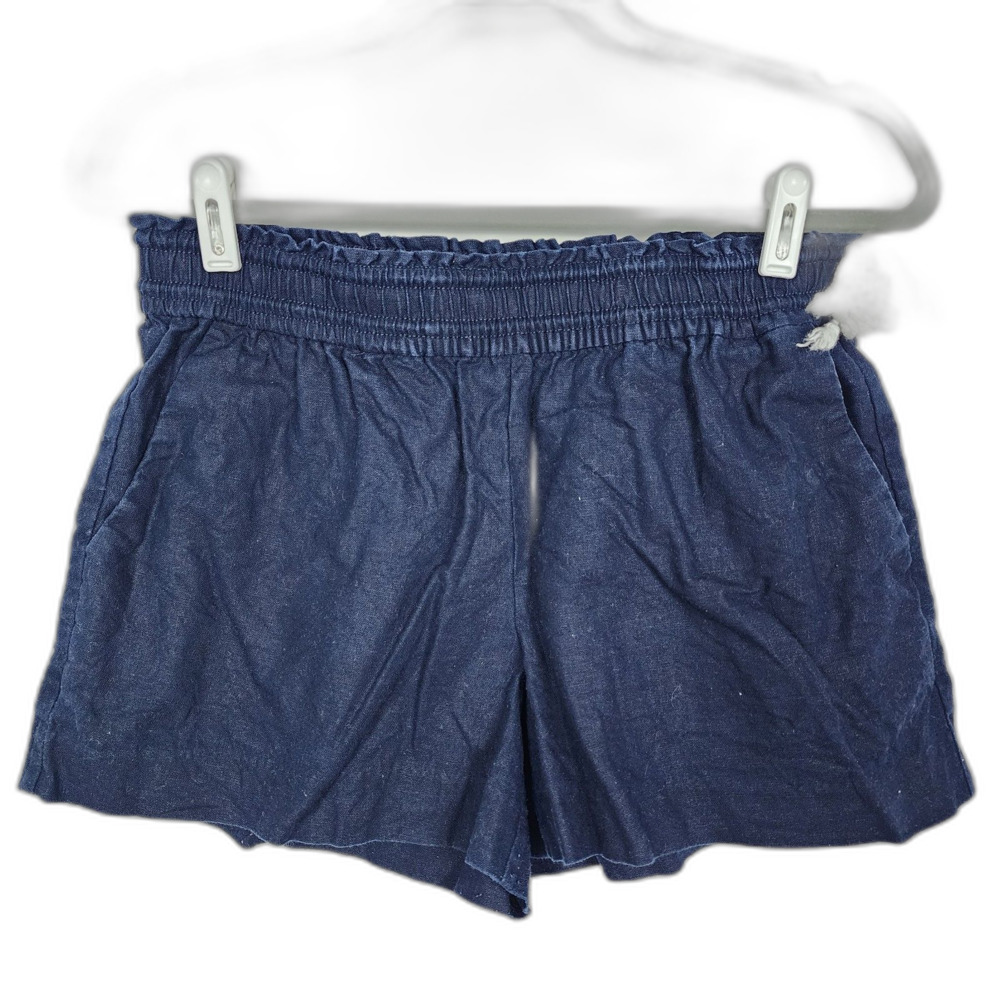 J. Crew Linen Side Tie Pull On Shorts Size Small